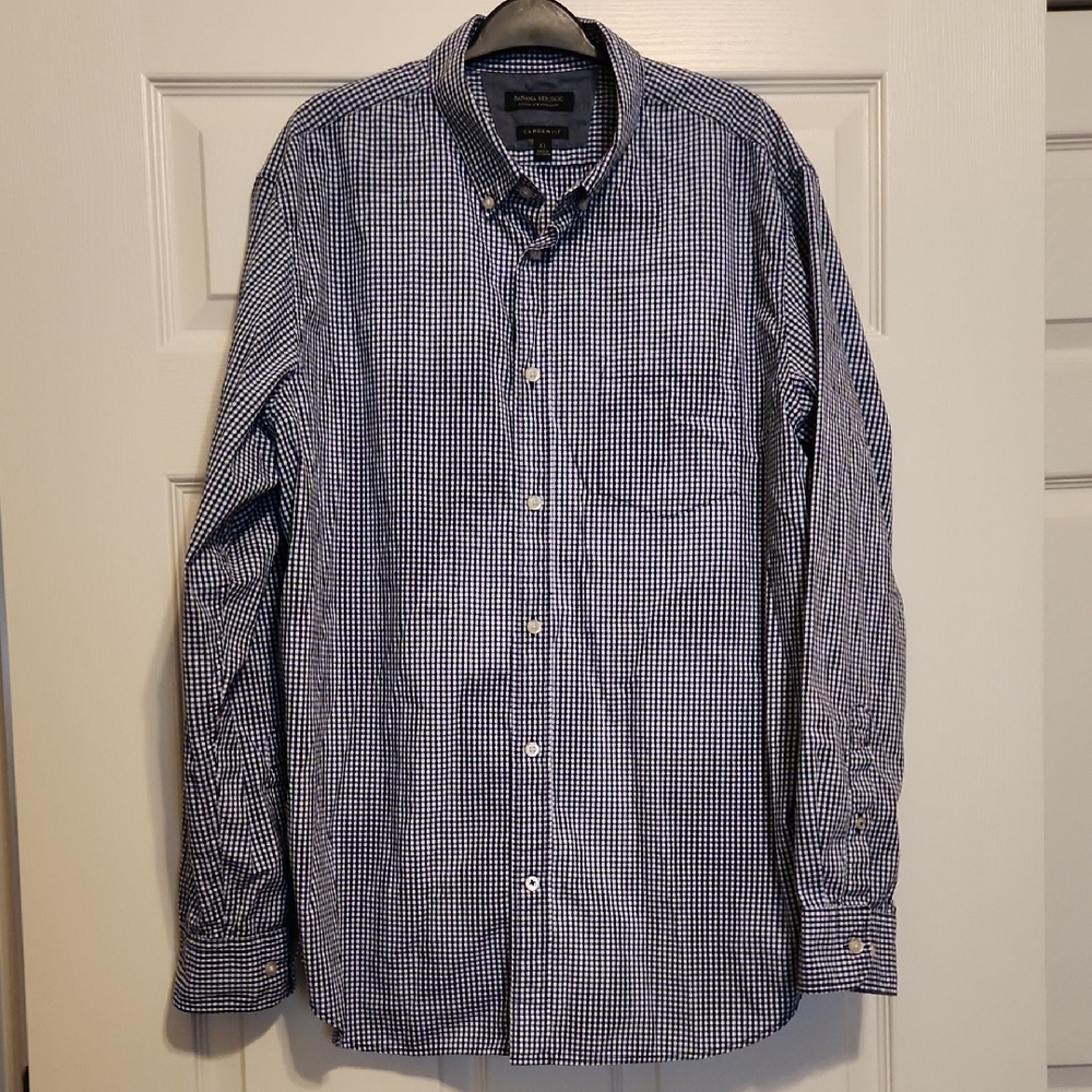 Banana Republic Custom 078 Wash Shirt, Camden Fit, XL, Like New